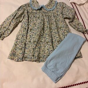 Matching tunic top and leggings size 5